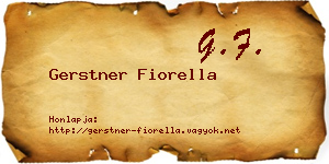 Gerstner Fiorella névjegykártya